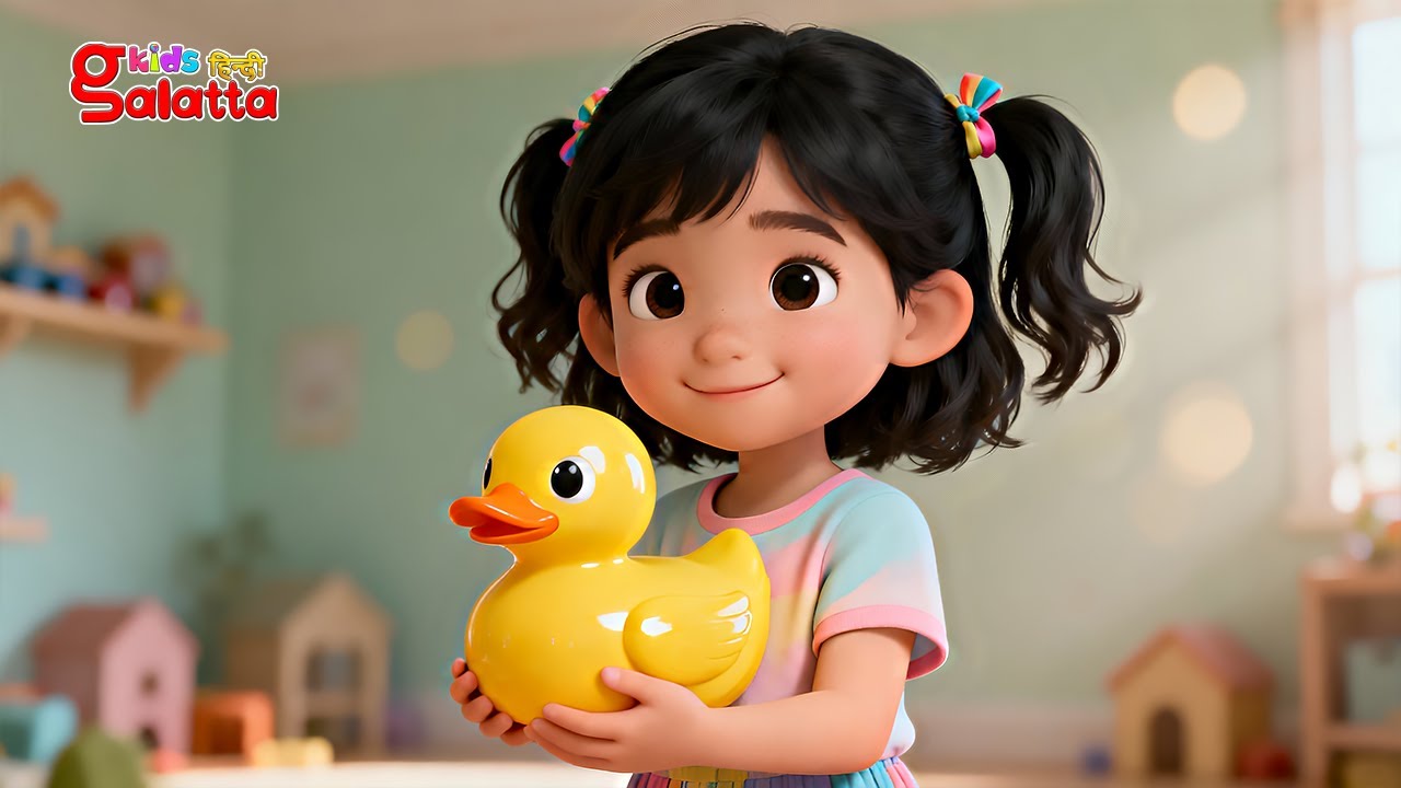खिलौना बत्तख गीत - The Toy Duck Song | Hindi Nursery Rhymes for Children | Galatta Kids