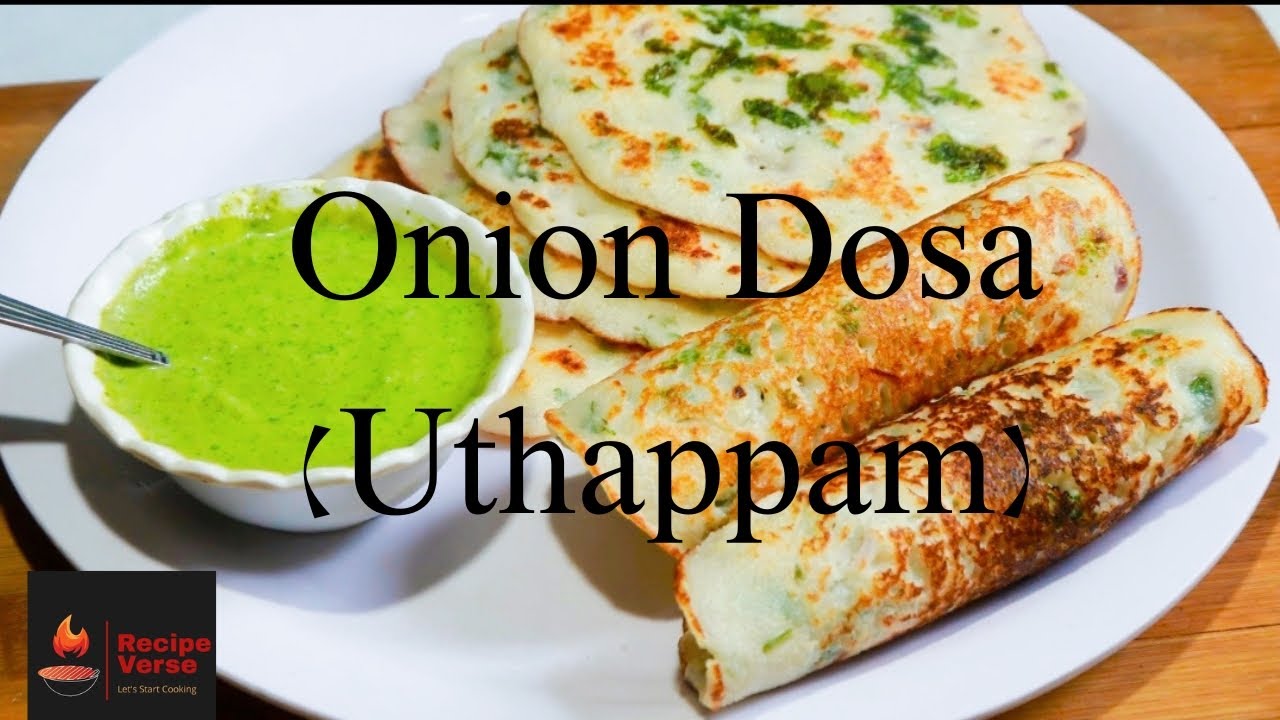 Onion Dosa Recipe Onion Uthappam Instant Breakfast & Dinner Recipe