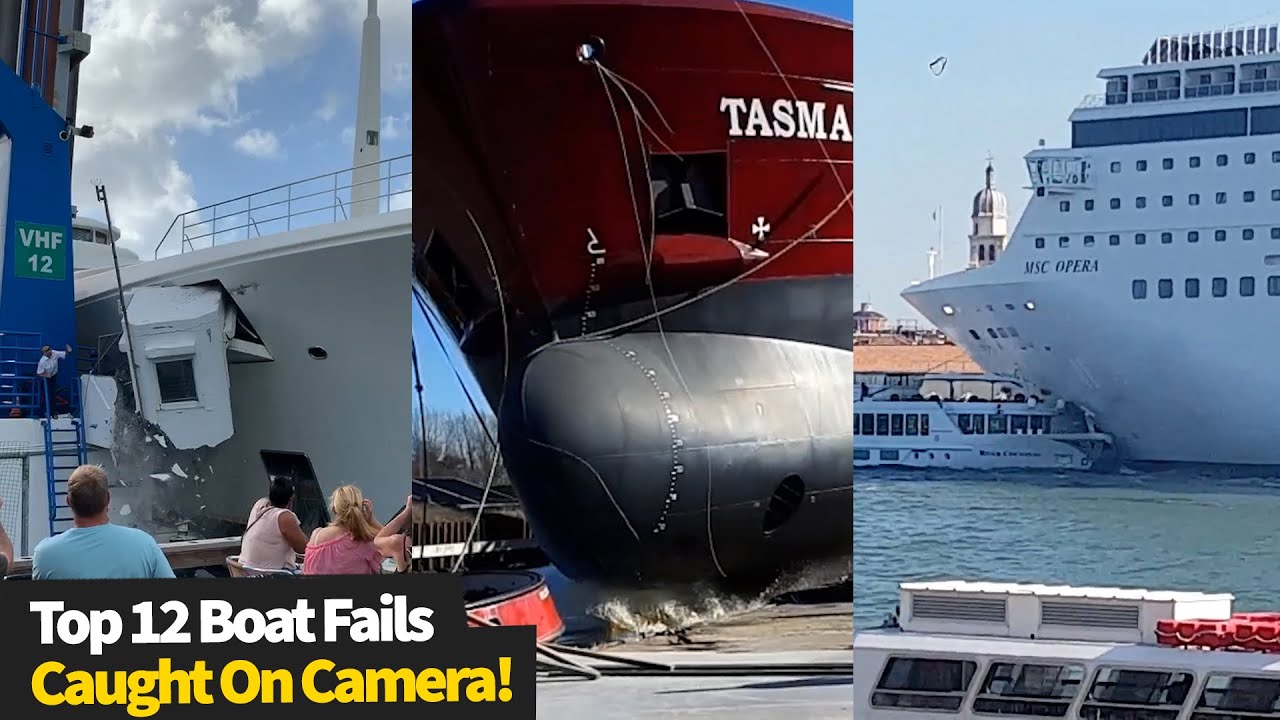 Boat Fails Caught On Camera