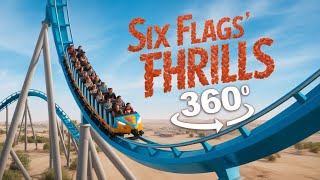 POV in 360 VR: What It Feels Like On World Record Rollercoaster | Falcon's Flight Six Flags