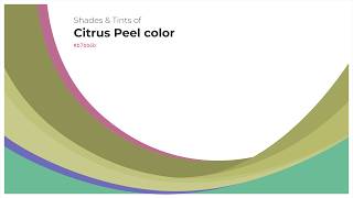 Shades & Tints of Citrus Peel color #b7bb6b A Warm Yellow color #a2a65f #8e9153 #bfc27b #c7ca8b