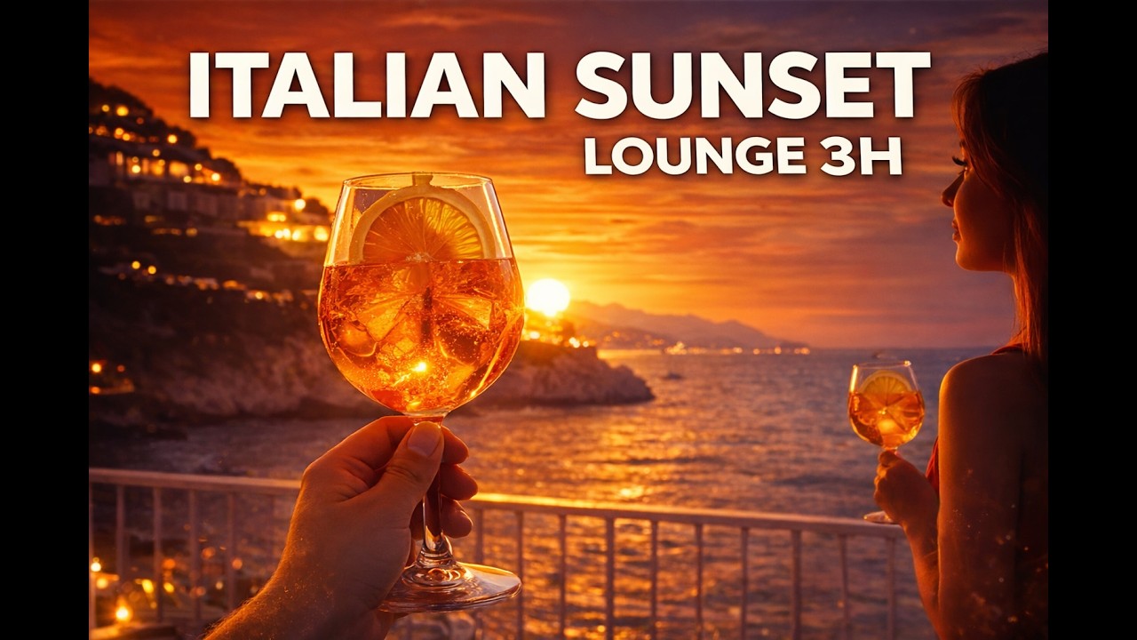 Italian Sunset 🍊 3 Hours of Relaxing Guitar | Mediterranean Lounge Ambience