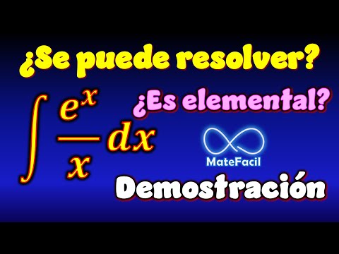 💎 ¿Se puede integrar esta función? - Exponencial entre x