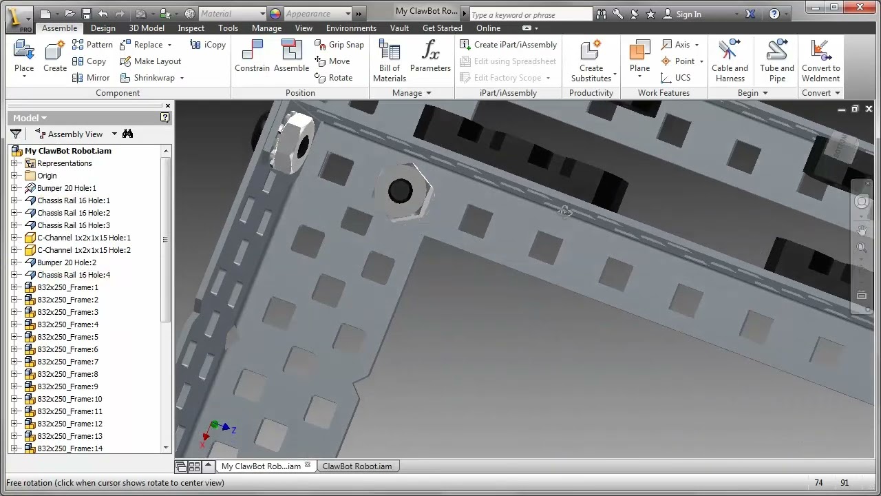 VEX: Assemble Bearing Flats & Rivets - YouTube