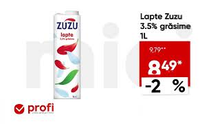 Profi E Mereu Aici, Cu Prețuri Mici, Mici, Mici Acum Ai Lapte Zuzu 3.5% 1L La Un Pret Special.