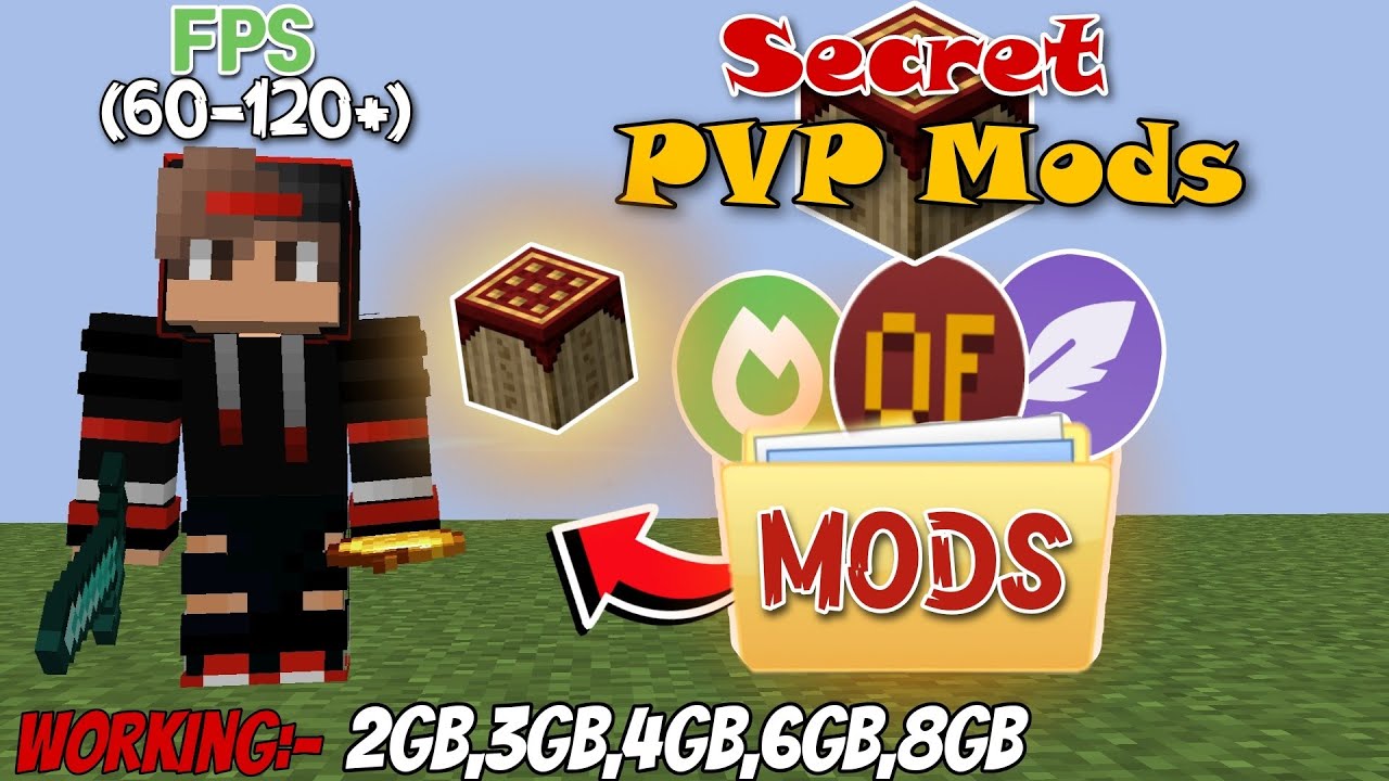 My Best PvP Secret Mods Revel for Pojav Launcher| Fps Boost Pojav ...