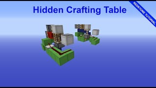 Minecraft Hidden Crafting Table | 1.8.0 | Redstone Tutorial