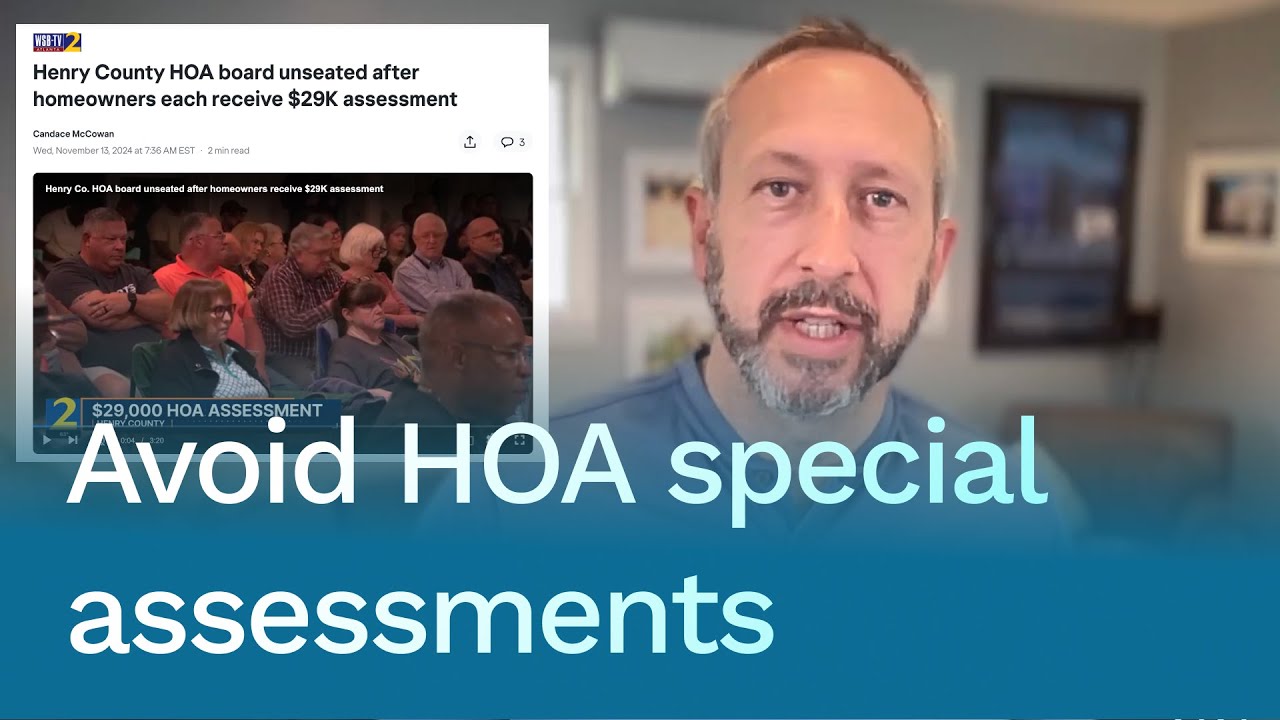 Avoid HOA Special Assessments