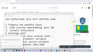 0 gushyiramo java muri computer yawe  Java mu kinyarwanda