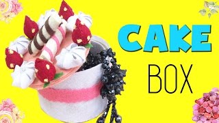 DIY Felt Cake Box - How to make Jewelry Organizer Box In this video will show you how to make a super cute Felt box which looks 