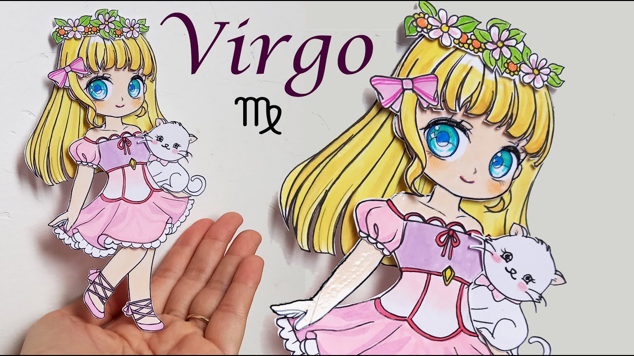 CUNG HOÀNG ĐẠO) BÚP BÊ GIẤY XỬ NỮ / PAPERDOLL / VIRGO / ZODIAC ...