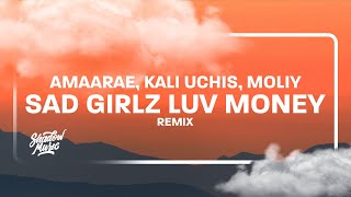 Video thumbnail of "Amaarae - Sad Girlz Luv Money Remix (Lyrics) ft. Kali Uchis & Moliy"