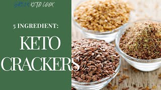 Keto Crackers: ONLY 5 ingredients! | Keto/Low carb Recipes