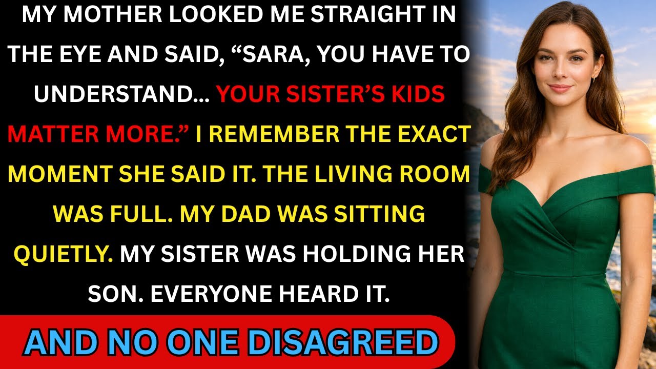 “My Parents Said My Sister’s Kids Matter More — Then They Needed My Signature to Save Their House”