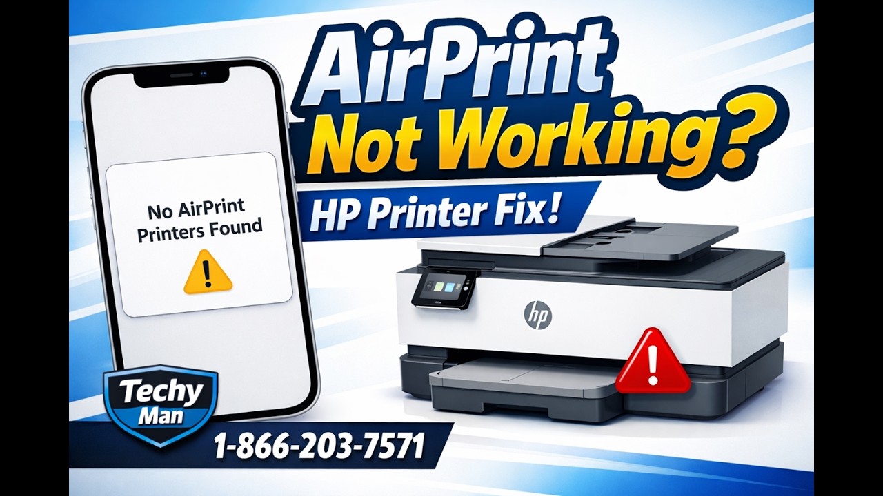 Fix “No AirPrint Printers Found” on iPhone & iPad | HP Printer Not Showing (Easy Fix)