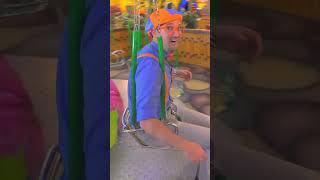 Blippi rides swing like a monkey | Blippi & Meekah Challenges and Games for Kids