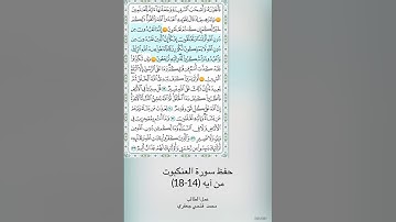 سورة العنكبوت 14 -18