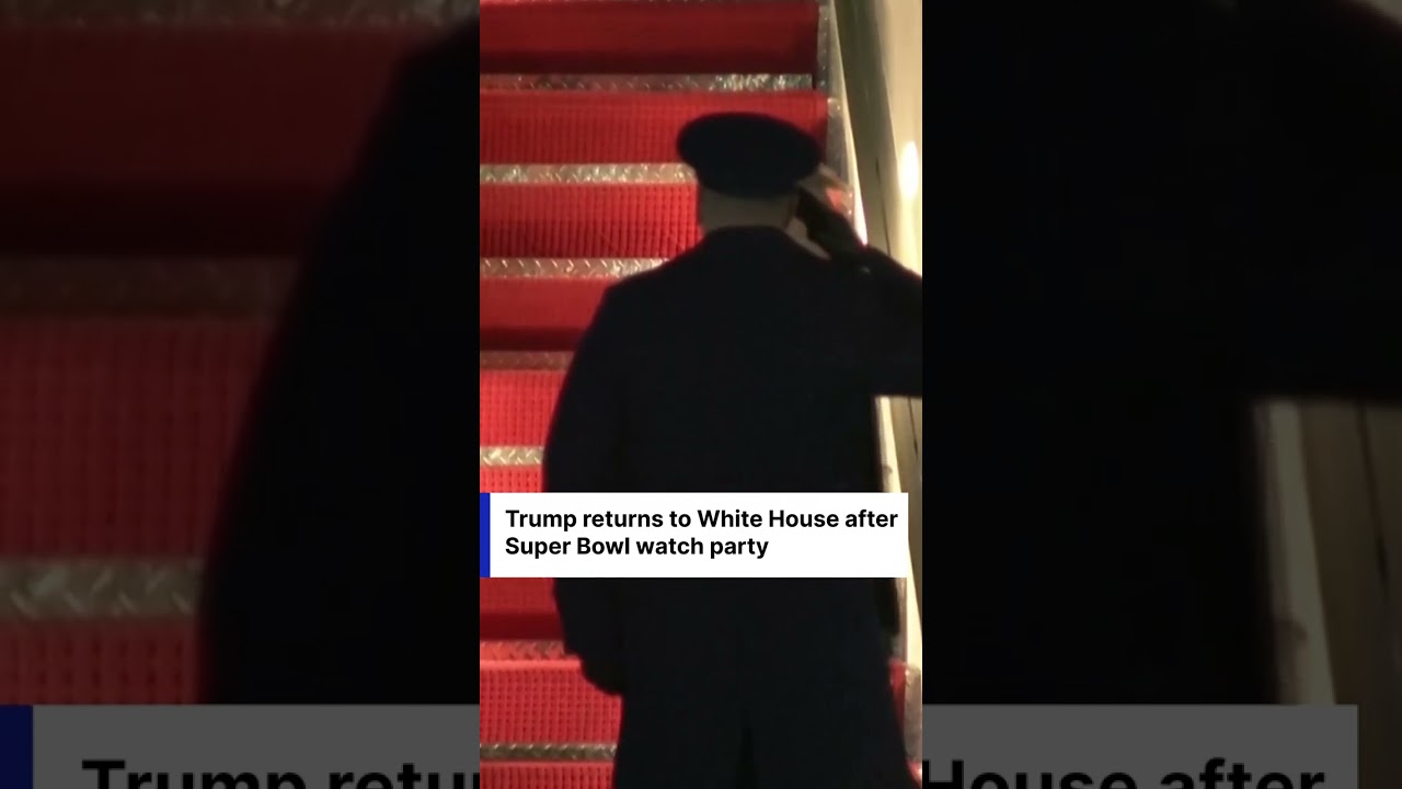 Trump returns to White House After Disgusting Super Bowl Watch Party  | DWS News | AD1C