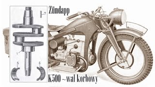 OldtimerbazaR technika ~ wał korbowy Zundapp K500 - opowiada Piotr Kawałek