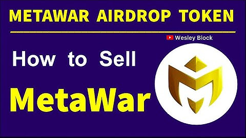 The easiest way to Sell METAWAR Tokens / How to Swap your METAWAR To BNB 
