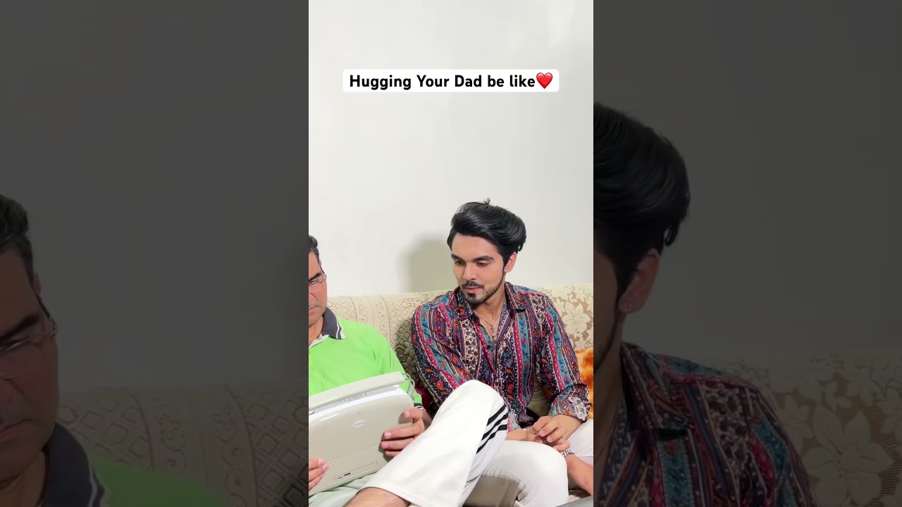 Hugging your Dad be like❤️ 