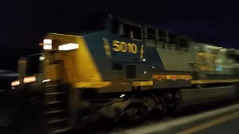 [CSX]5010 AC60CW YN2 & ES40DC Leads LO31-13 With 2nd Gen K5la In Fayetteville NC @ Track Speed