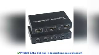 4K*2K KVM 2-in-1 HDMI-compatible/USB KVM Switch Support HD 2 Hosts Share 1 Monitor/Keyboard& Mouse S