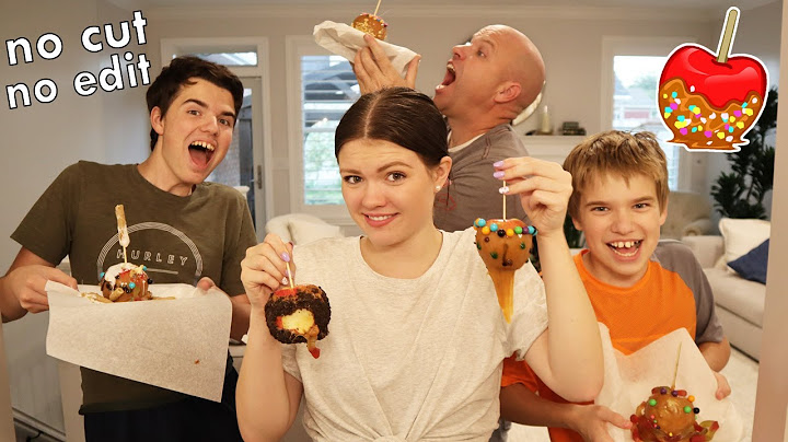 No Cut No Edit Caramel Apple Challenge!