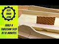 Build a table saw sled in 10 minutes | Izzy Swan