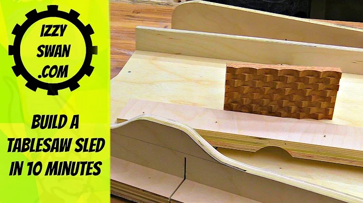 Build a table saw sled in 10 minutes | Izzy Swan