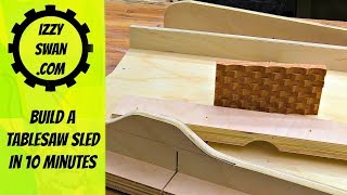Build a table saw sled in 10 minutes | Izzy Swan There are some pretty unbelievable things that can be done with tablesaw sleds. Check out how I build 2 table saw sleds in under