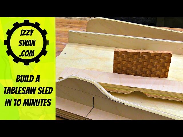 Build a table saw sled in 10 minutes | Izzy Swan - YouTube
