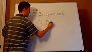 algebra - algebraic expression - evaluate - example 1