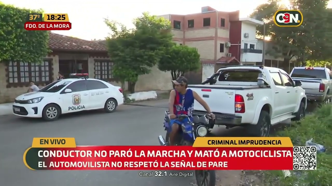 Buscan al conductor que atropelló y mató a un motociclista