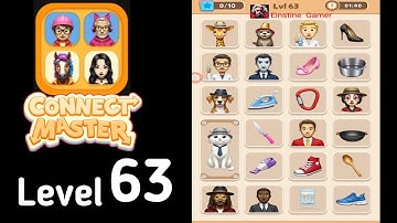 Connect Master Match Puzzle level 63 Guide Walkthrough Solution