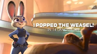 Zootopia - I Popped The Weasel In 14 Languages Multilanguage
