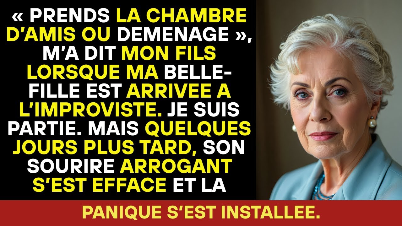Ma belle-fille a sollicité un soutien familial, mon fils m’a mise dehors— puis la panique les a pris