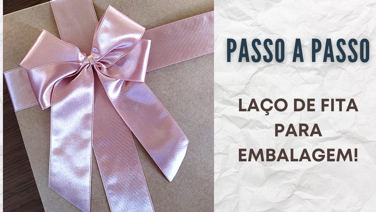 Como fazer laço duplo de fita + decoração na caixa @maeduplacroche