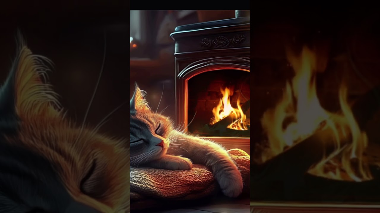 Смотреть «🔥 The Best Burning Fireplace: Cozy Crackling & Sweet cat for Sleep & Relaxation 4K #cat #fireplace» на YouTube Смотреть «🔥 The Best Burning Fireplace: Cozy Crackling & Sweet cat for Sleep & Relaxation 4K #cat #fireplace» на YouTube