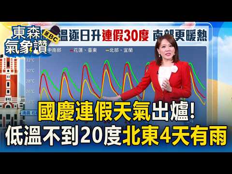 National Day Holiday Weather Forecast! Lows Below 68°F, "Rain for 4 Days in the North and East," ...