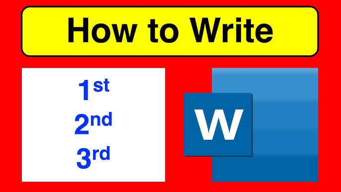 5 Ways To Mastering Superscript Writing '1st,' 2024