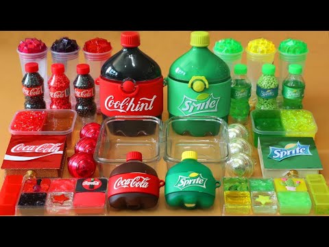 Mixing”<strong>Red</strong> VS Green” Eyeshadow and Makeup,parts,glitter Into <strong>Slime</strong>!Satisfying <strong>Slime</strong> Video!★ASMR★