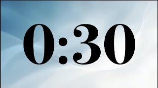 30 Second Timer – No Music | Ideal for Focusing, Presentations, Business Meetings, or Teachers