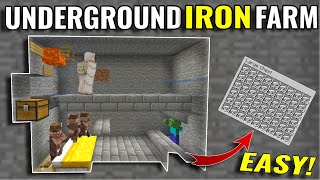 Minecraft Underground Iron Farm | 300+ Per Hour - 1.16.5 [Tutorial]