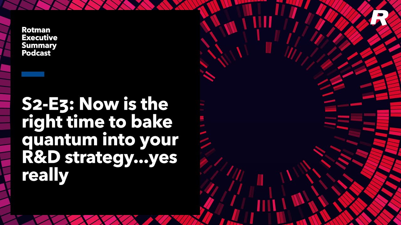 Now is the right time to bake quantum into your R&D strategy...yes really