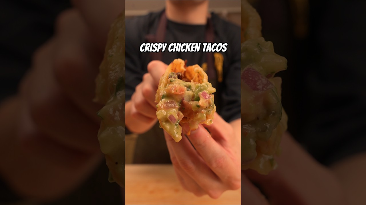 Crispy chicken tacos 