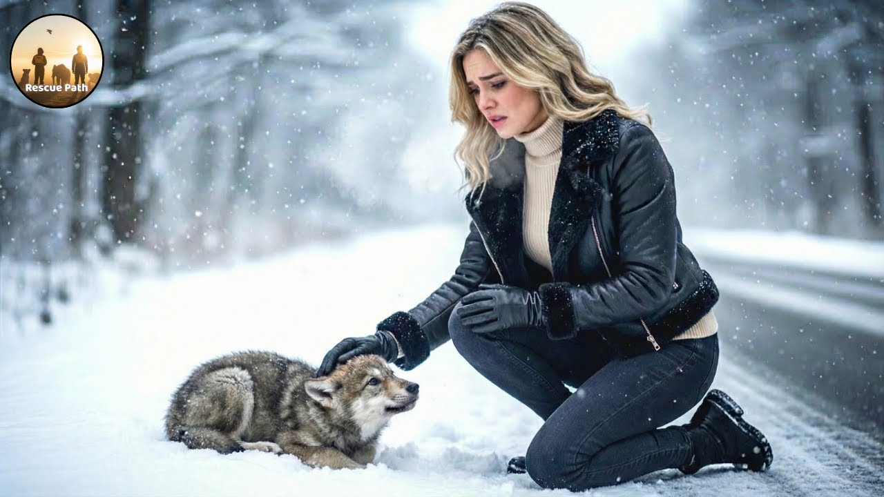 Animal Rescue: Brave Girl Saves Puppy Frozen Beside the Snowy Road #94