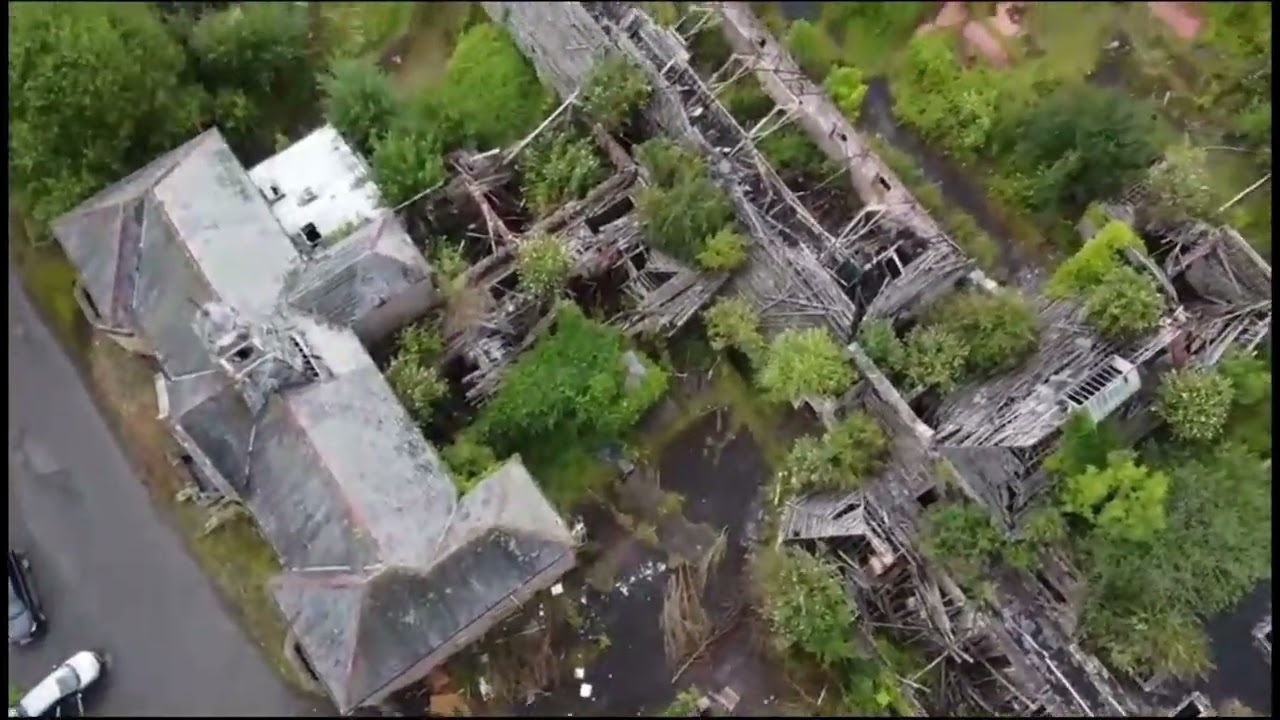 MID WALES HOSPITAL (TALGARTH ASYLUM) 4k drone footage DJI Mini 2