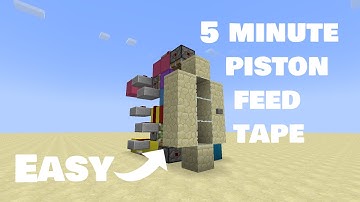 How to Build a Piston Feed Tape in less than 5 minutes