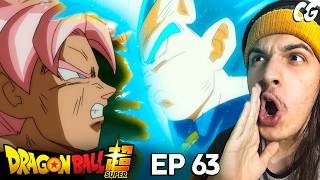 FOI HUMILHADO!! VEGETA VS GOKU BLACK!! - React Dragon Ball Super EP 63